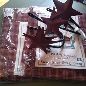 Park Design swag and curtain tiers